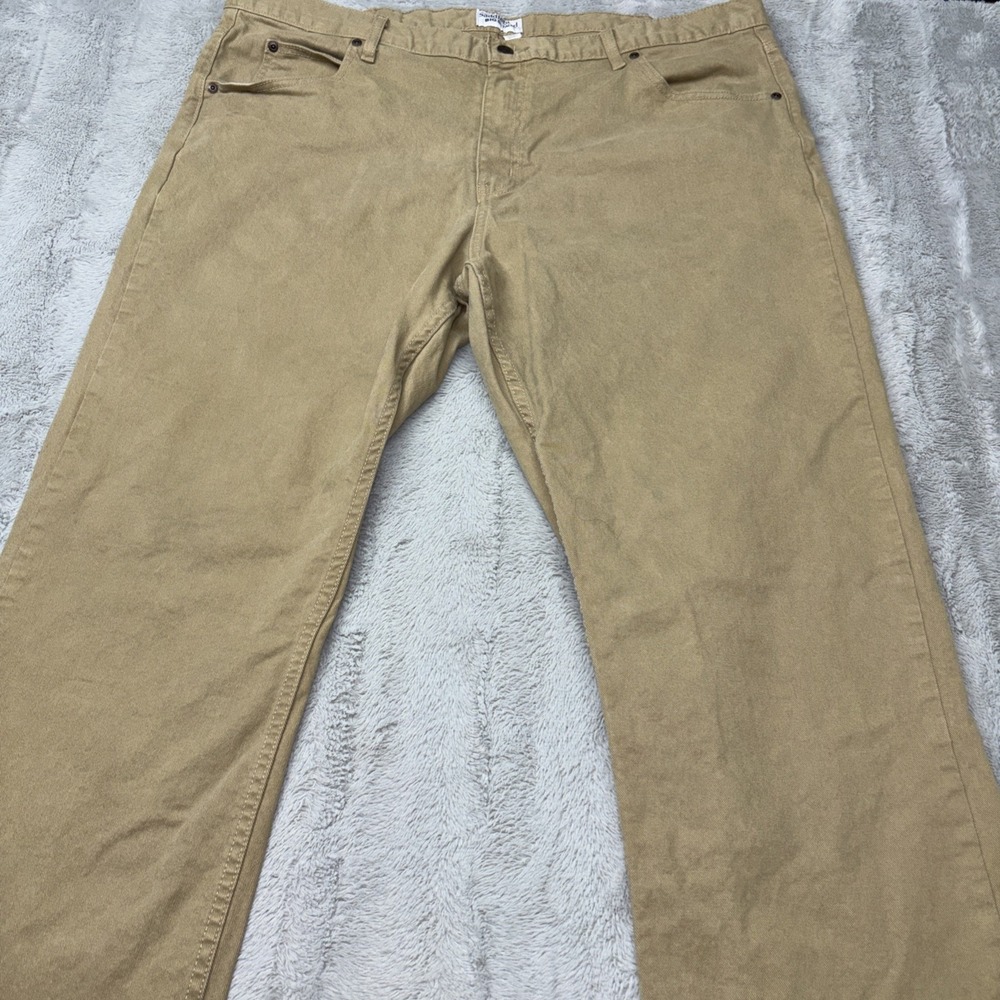 Saddlebred 44Wx30 Big & Tall Brown Pants Relaxed Fit